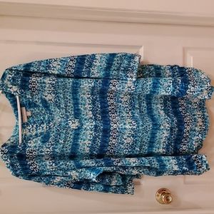 Women's Woman Within Plus Size 3X 3/4 Sleeve Shirt